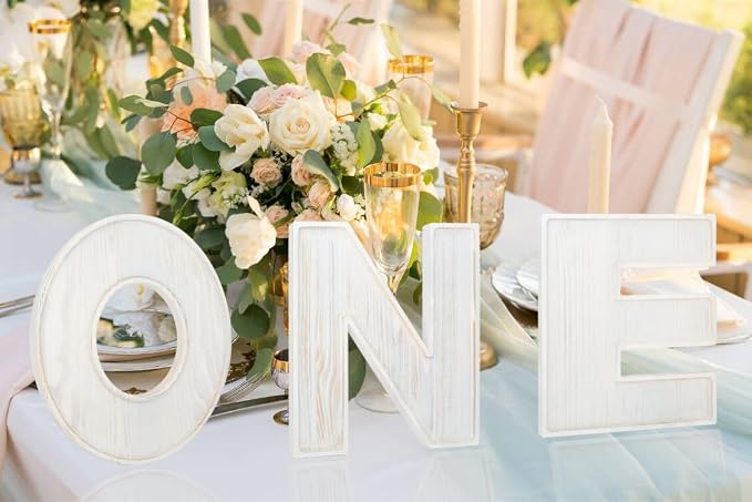 3pcs The Letters ONE Wooden Charcuterie Board, 12 Inch Larger 1st Birthday Food - Image 7