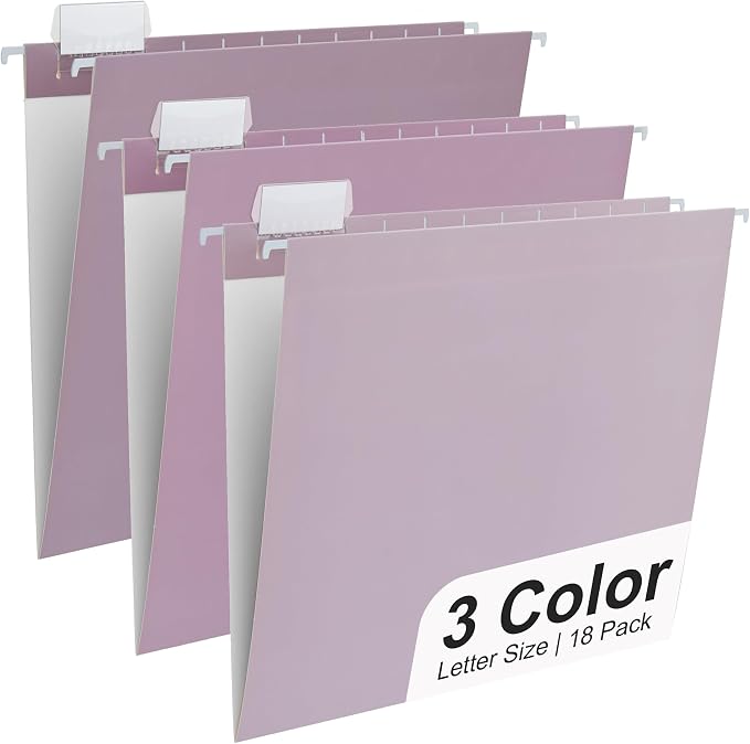 Y YOMA 18 Pack Gradient Hanging File Folders Letter Size Decorative Hanging by YYOMA