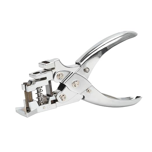 Heavy Duty Handheld Hole Punch for ID Cards, Zinc Alloy Construction, Sharp by LYHLYA