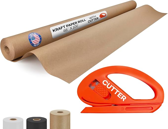 Brown Paper Roll 48" x 1200" by IDLPackaging