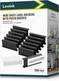 Lenink 100Pcs Wire Shelf Label Holders by Lenink