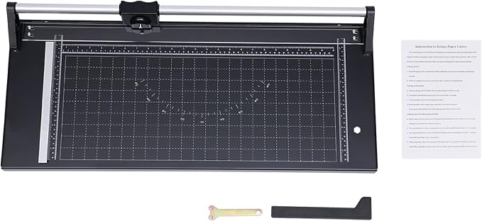 24 Inch Commercial Manual Precision Rotary Paper Trimmer Cutter, Heavy Duty - Image 6