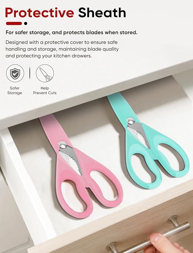 iBayam Kitchen Shears, Stainless Steel Scissors - Image 6