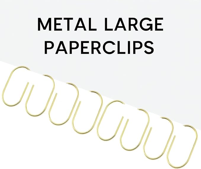 50 Pcs Jumbo Gold Paper Clips 2 inch – Planner Paper Clips, Gifts - Image 6