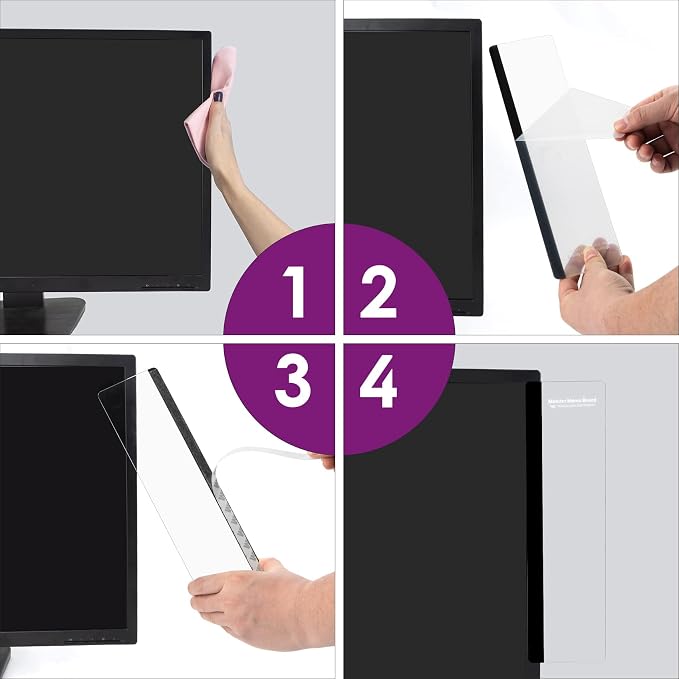 MDOZQ Office Desk Accessories 2pcs Computer Monitor Memo Board Message Board - Image 5