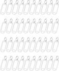 Uniclife 40 Pieces Key Tags 2 Inch Soft Plastic Key Chain Tags by UnicLife