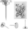 30 Pcs Metal Push Pins Silver Thumb Tacks or by Unknown