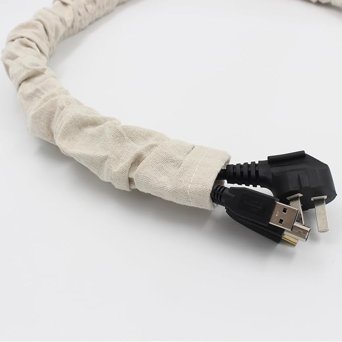Fabric Cord Cover, Chandelier Lighting Wire Cord Cover - Image 4