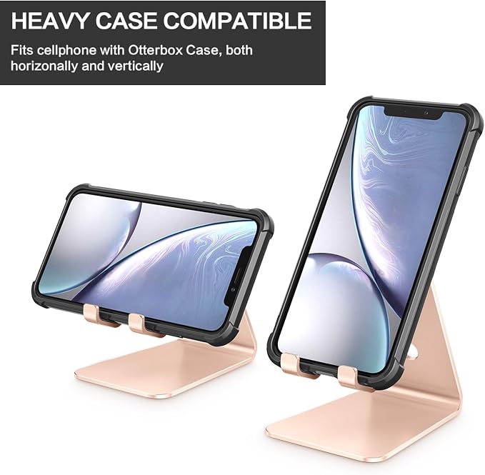 OMOTON Adjustable Cell Phone Stand, C2 Aluminum Desktop Phone Dock Holder - Image 7