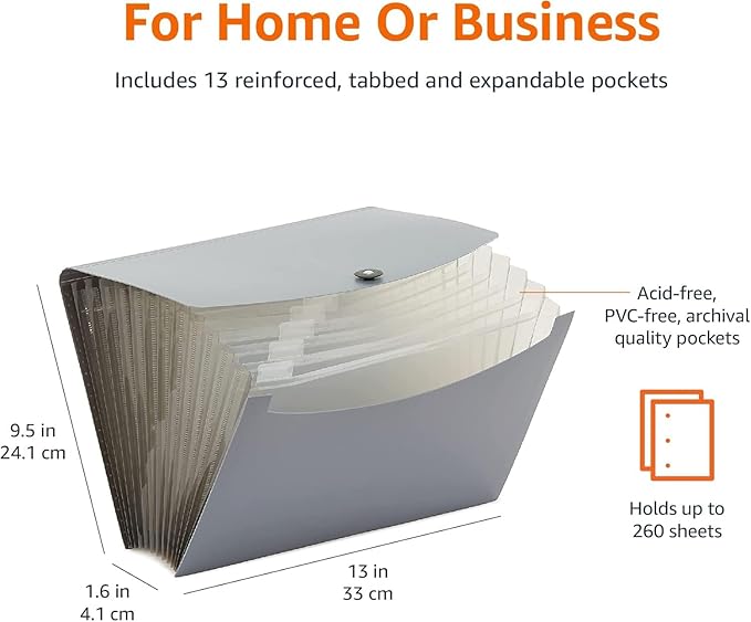 Amazon Basics Expanding File Folder, Document Organizer - Image 7