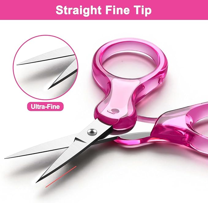 Zicolu 3.5" Small Craft Scissors all Purpose, Straight and Curved Fine Tips - Image 4
