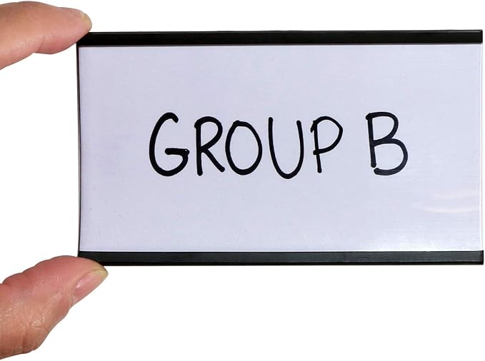 SmartSign Magnetic 'C' Channel Label Holders | 2.5" x 4" Pack of 10 - Image 2