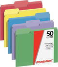 Pendaflex Heavy Duty File Folders, 50 Pack, Letter Size, 3 Tabs, Extra Durable by TOPSProducts