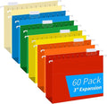 Extra Capacity Hanging File Folders, RAZCC 60 Pack Letter Size Reinforced by RAZCC