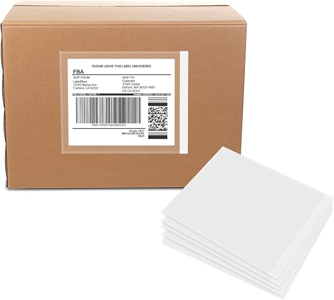 Packing List Pouches 4.5'' X 5.5'', Shipping Label Sleeves, Packing Slip by TAPSIN