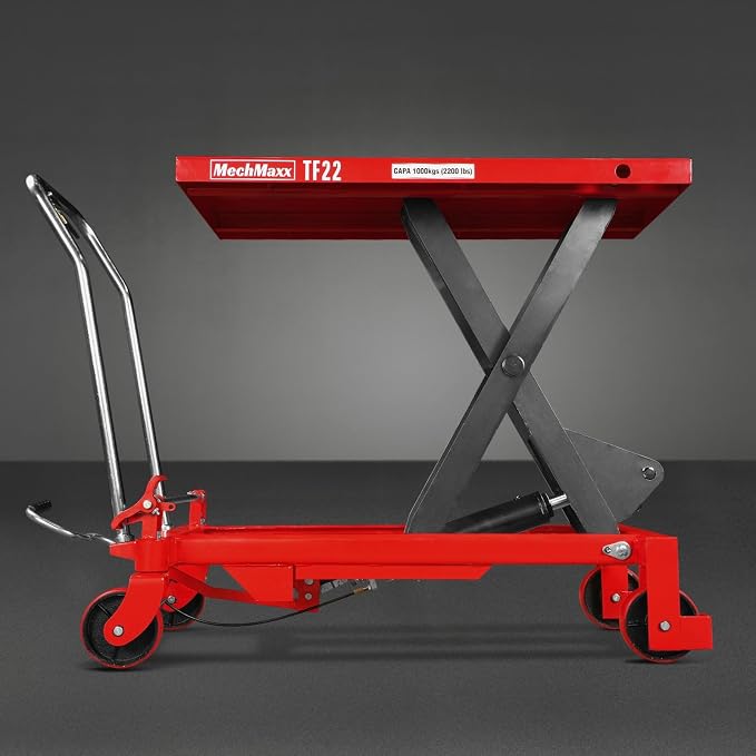 Mechmaxx Mobile Scissor Lift Table Cart 2200lb Capacity, Platform Size39.4" x - Image 9
