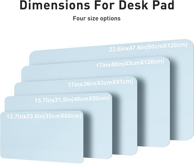 Aothia Faux Leather Desk Mat – Large Mouse Pad, Non-Slip PU Leather Blotter - Image 5