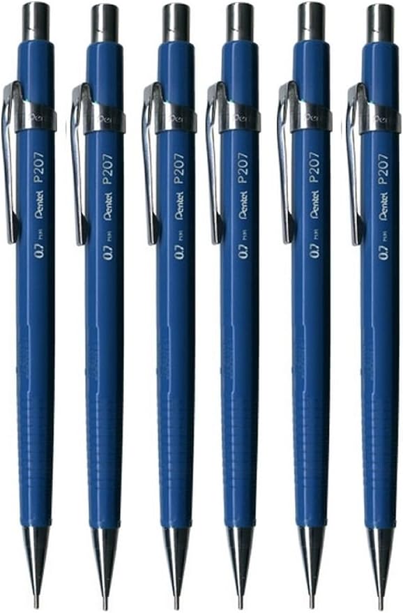 Pentel 0.7mm Blue P200 Series Automatic Mechanical Draughting Pencil Refillable by PentelofAmerica