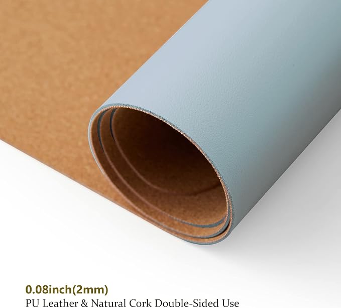 Cork Desk Mat - Small Dual-Sided Desk Pad - Image 3
