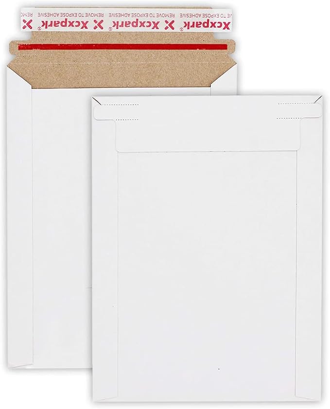 Xxcxpark 25 Pack Rigid Mailers 9.25 x 11.75 inches, Self Seal Photo Document by Xxcxpark