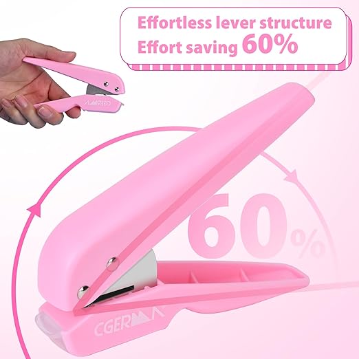 Single Hole Punch, 1/4" Hole Punches, 50% Labor Savings, Paper Hole Puncher - Image 3