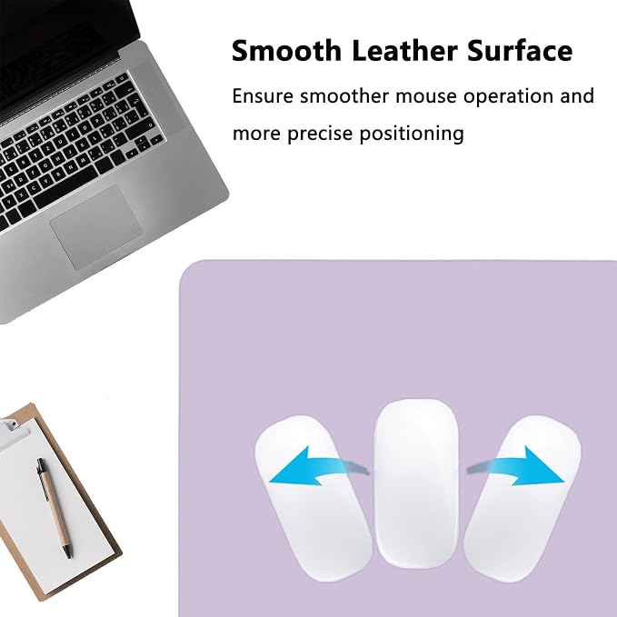 PU Leather Desk Pad Protector Gaming Mouse Pad Non Slip Desk Mat - Image 3
