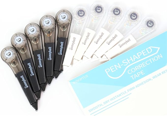 Correction Tape Pen, 10-Count Pack, 19.69ft Each, Dry Instantly, Stretch - Image 8