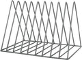 EASEPRES Vinyl Record Holder Storage, 9 Slot Metal Magazine Book Album Display by EASEPRES