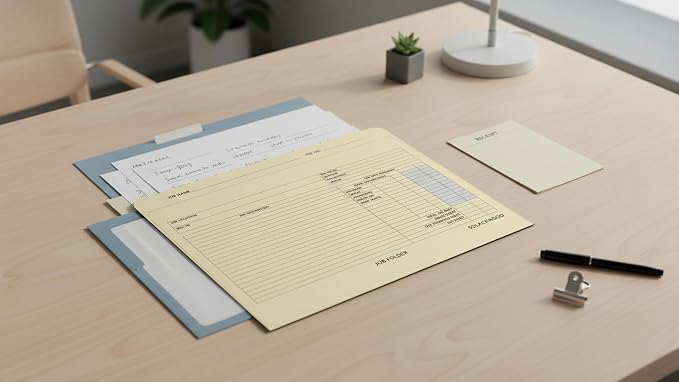 Classic Manila File Jacket 9.85" x 12.8" Job Folders Heavy Duty - Image 8