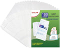 Sheet Protectors 100 Page, Page Protector 8.5" x 11" ，Upgraded Clear Plastic by SMELHA