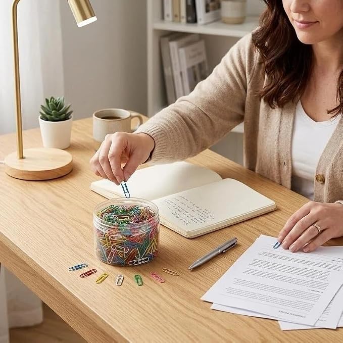 Paper Clips Colorful, Durable and Rustproof, Coated Paperclips Great - Image 8