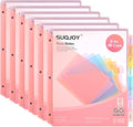 8-Tab Dividers for 3 Ring Binder, Subject Dividers, 3-Hole Plastics Sheets by SUQJOYOFFICE