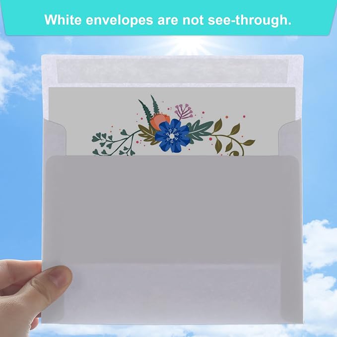 50 Packs 5x7 Envelopes, Self Seal - Image 4
