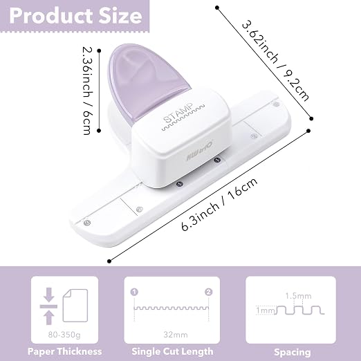 BAOFALI Stamp Puncher, Adjustable Postage Stamp Border Punch, Film Strips - Image 2