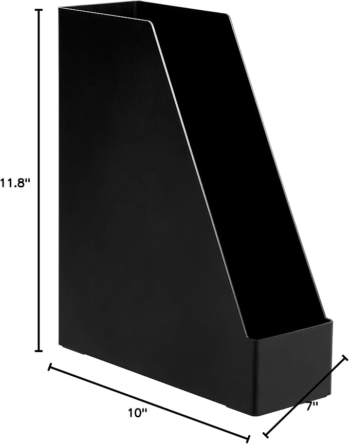 Amazon Basics Plastic Desk Organizer Magazine Rack and File Holder - Image 8