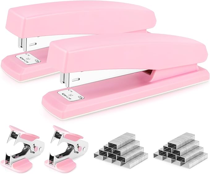 Deli Stapler, Desktop Stapler, 2 Pack, Office Staplers, 25 Sheet Capacity by delioffice