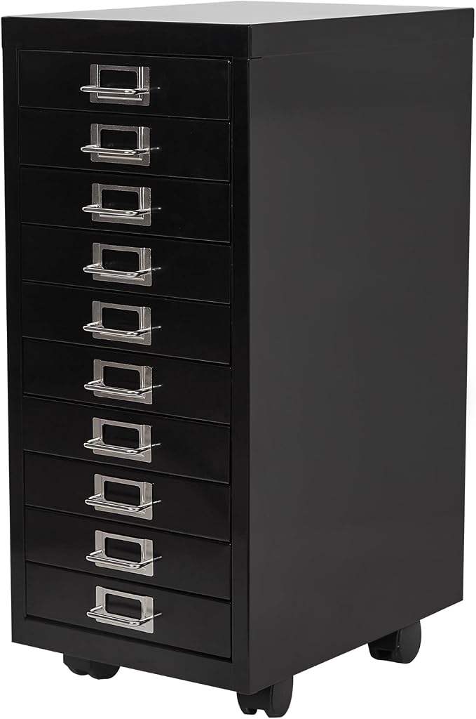 File Cabinet Mini 10 Tier Metal File Organizer Document Organizer - Image 2