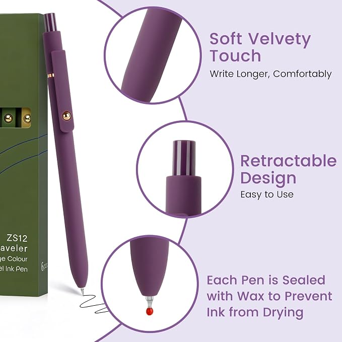 FIOVER Gel Pens, Smooth Writing Pens - Image 3