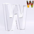 Ledido 10’’ Acrylic Letter Charcuterie Board Box, Reusable Fillable Serving Tray by Ledido
