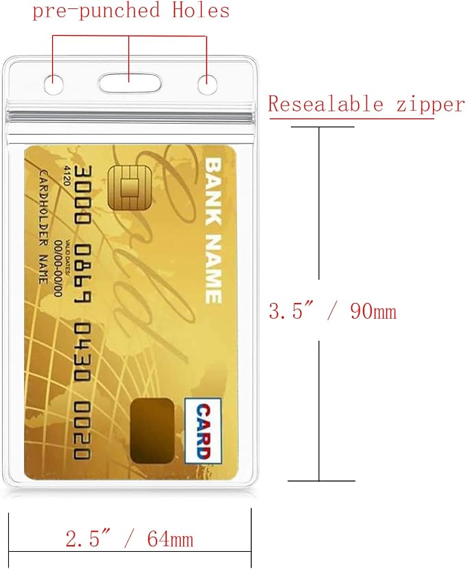 Vertical ID Card Name Tag Badge Holder - Image 2