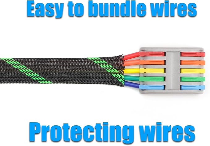 25ft PET Expandable Braided Cable Sleeve 1/6inch Pet Braided Cable Sleeve - Image 6