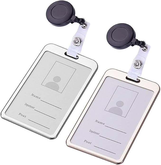 JANYUN 50 Pcs Retractable Badge Reel Clips Holder - Image 5