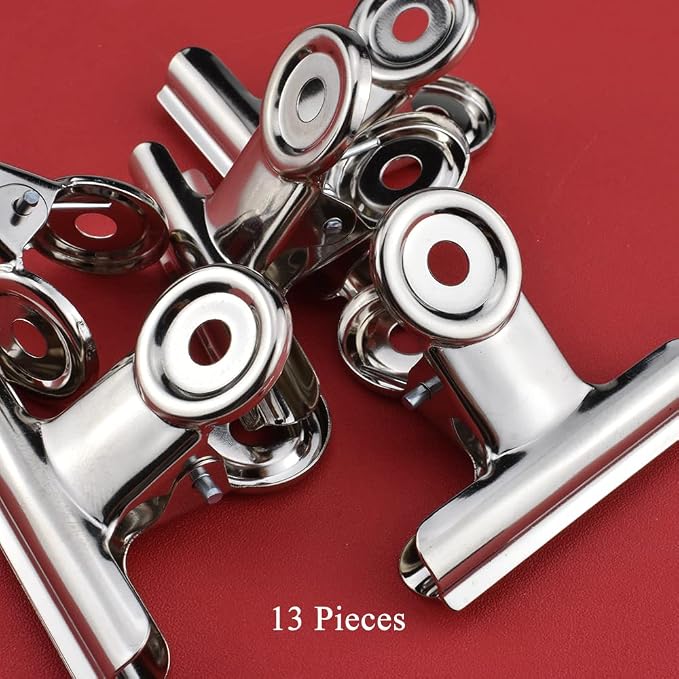 HAHIYO 2inch Silver Bulldog Clips Metal File Hinge Binder Clips Clamps Save - Image 6