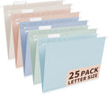 25-Pack Morandi Hanging File Folders, Letter Size by Jowaia