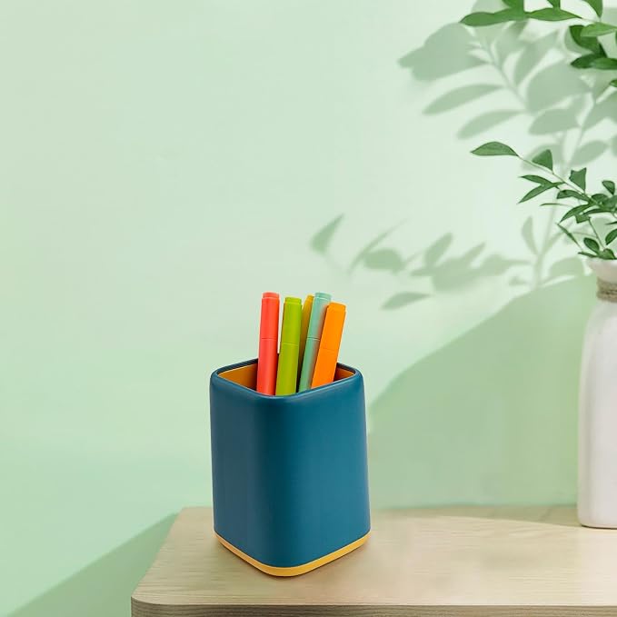 ZUFECY Desk Pen Holder, Desktop Organizer Storage Case Stationery Scandinavian - Image 5