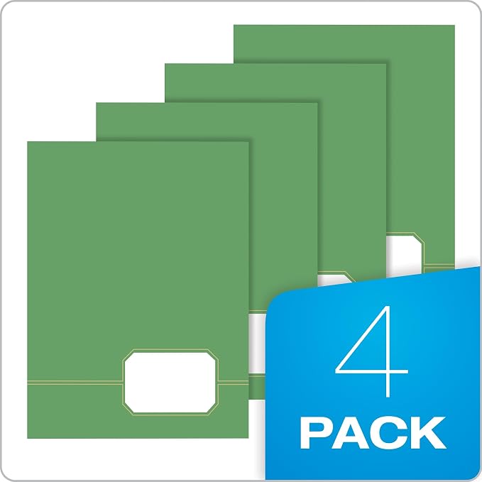 Oxford Monogram Executive Twin Pocket Folders, Letter Size - Image 5