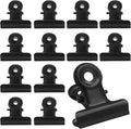 40 Pack Small Bulldog Clips 0.78 Inch Metal Hinge Clips Hinge Binder Clips by Coufce