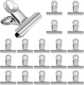 Bonsicoky 10 Pack Sliver Bulldog Clips, 2.6 inch / 65mm Mini Metal Hinge Clips by Bonsicoky