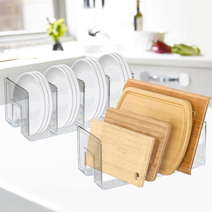 SAYEEC Acrylic File Holder, Sturdy Desktop File Folder Organizer Rack - Image 5