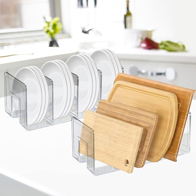 SAYEEC Acrylic File Sorter, Sturdy Desktop Files Organizer Files Folder Holder - Image 5